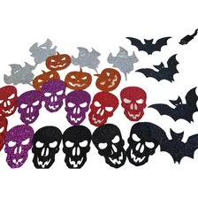 Decoração Festa Halloween Mini Figuras Em Eva Glitter 24un Foto mini 1
