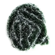 Decoracao Festao Arvore De Natal Nevado 8cmx2m Cor Verde Festão Nevado Foto mini  3