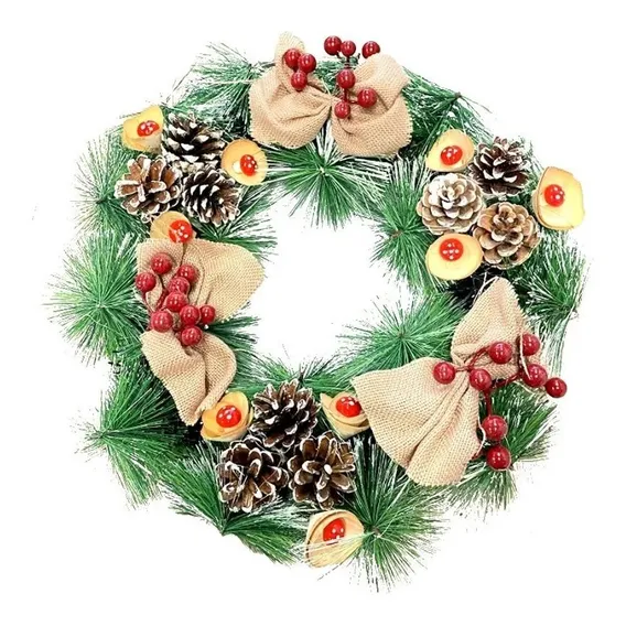 Decoração Natal - Guirlanda 40cm - 01 Unidade - Rizzo Foto 1