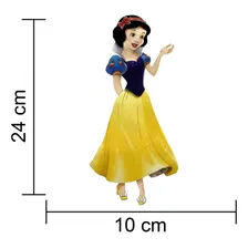 Decoração Branca De Neve Festa Centro Mesa Gg 31x13cm Foto mini 3