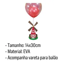 Decoração Centro De Mesa Moinho Festa Decorativa Aniversário Foto mini 4