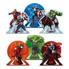 Decoração Display De Mesa Vingadores Festa - 6 Unidades Foto mini 1