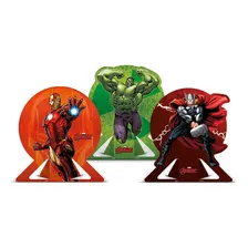 Decoração Display De Mesa Vingadores Festa - 6 Unidades Foto mini 2