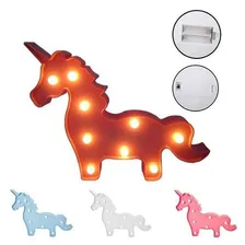 Decoração Enfeite Luminária Led Abajur Unicórnio Foto mini 1