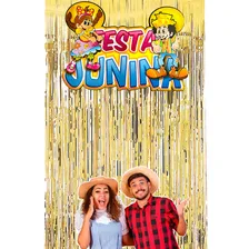 Decoração Festa Junina Painel Gigante + 2 Cortina Metalizada Foto mini 4