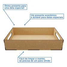 Decoraset Kit 10 Bandejas Lisas Decoração Coração Em Mdf Cru 24h Foto mini  3