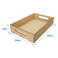 Decoraset Kit 10 Bandejas Lisas Decoração Coração Em Mdf Cru 24h Foto mini 4