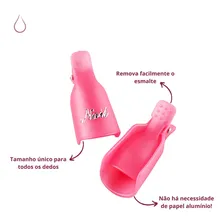 Dedeira Para Retirar Esmalte Dedeira De Clips Alongamento Foto mini 2