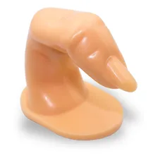 Dedo Postiço Treinamento Manicure Unhas Gel Acrigel Fibra Foto  mini 1
