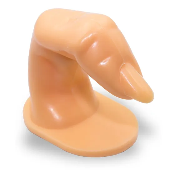 Dedo Postiço Treinamento Manicure Unhas Gel Acrigel Fibra Foto 1