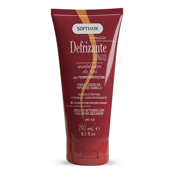 Defrizante Vinho 240ml Softhair Foto 1
