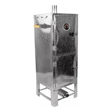 Defumador Caseiro Aço Galvanizado P/ Carnes Com Termômetro Foto mini 1