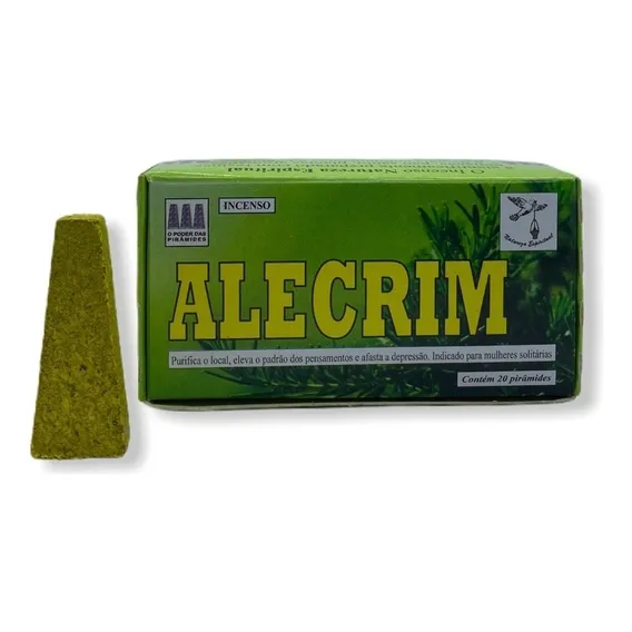 Defumador Natureza Espiritual Alecrim Incenso Tablete Foto 1