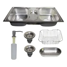 Dekor Cozinha Tripla cuba inox cm acces贸rios Foto mini 1