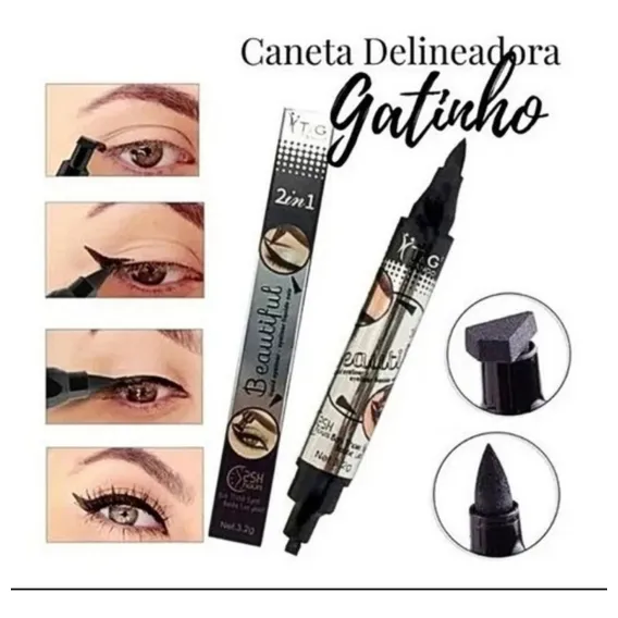 Delineador Carimbo Gatinho 2 Em 1 Tango Foto 1