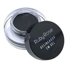 Delineador Em Gel Black Ruby Rose Hb-8401 3,3g Foto  mini 1