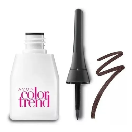 Delineador Líquido Avon Color Trend Marrom Foto 1