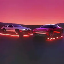 Delorean Hot Wheels Alpha V Dmc-12 Coleção Cor Vermelho/cinza Foto mini 4