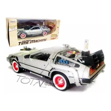 Delorean Time Machine Back To The Future 3 1:24 Welly Devolt Foto mini 4