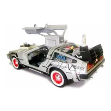 Delorean Time Machine Back To The Future 3 1:24 Welly Devolt Foto mini  3