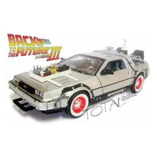 Delorean Time Machine Back To The Future 3 1:24 Welly Devolt Foto  mini 1