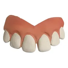 Dentadura Dentão Grande Engraçado Em Látex Fantasia Cosplay Foto mini 2