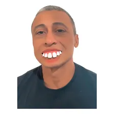 Dentadura Dentão Grande Engraçado Em Látex Fantasia Cosplay Foto mini 3