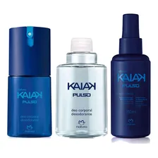 Deo Corporal Masculino Kaiak Pulso Natura 100ml + Refil + Spray P贸s Barba Kaiak Pulso 150ml Foto mini 1
