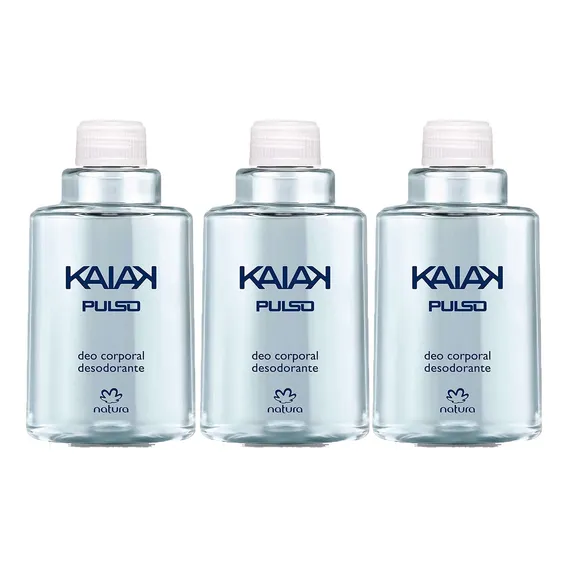 Deo Corporal Natura Masculino Refil Kaiak Pulso De 100ml 3un Foto 1