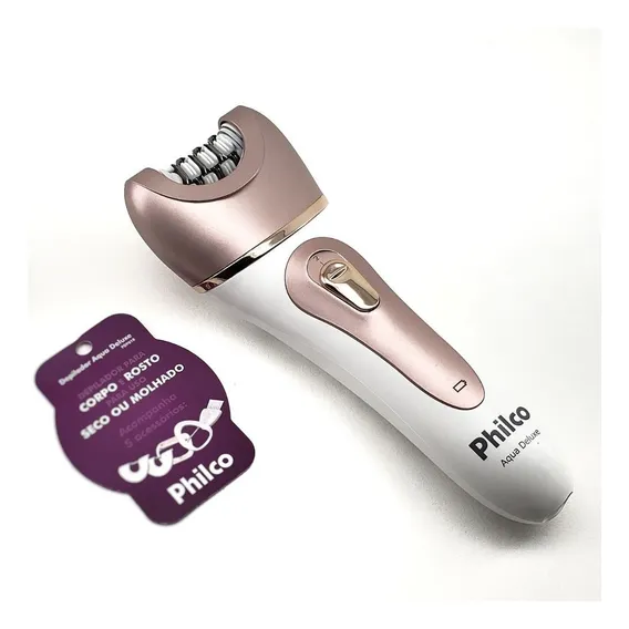 Depilador Aqua Deluxe Philco Bivolt Cor Rosa 110V/220V Foto 1
