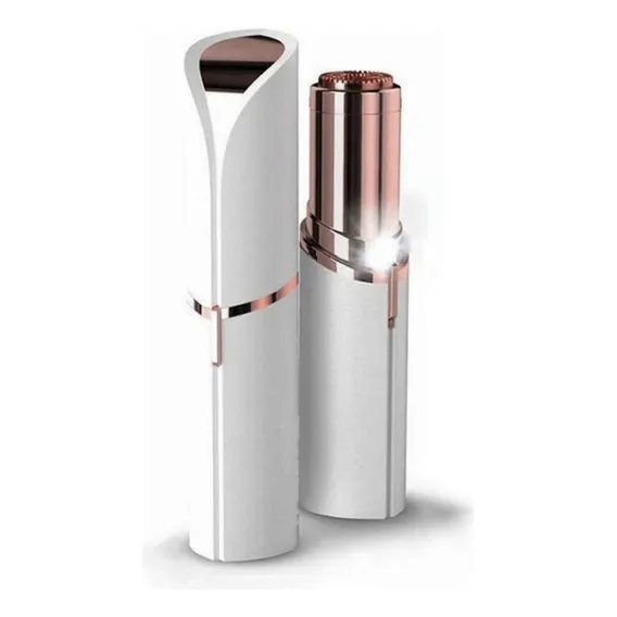 Depilador Elétrico Sem Fio Ab Midia Depilador Eletrico Feminino Batom Recarregavel Usb Depilador Eletrico Feminino Batom Recarregavel Usb Cor Branco E Rosa Foto 1