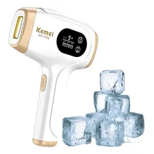 Depilador Luz Pulsada Ipl Kemei Sensação Gelo Depilação Lase Cor Branco 127/220v Foto  mini 1