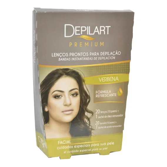 Depilart Folhas Prontas Facial Verbena 20 Folhas Foto 1
