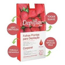 Depilflax Folhas Prontas P/ Depilação Corporal Morango C/20 Foto mini  3