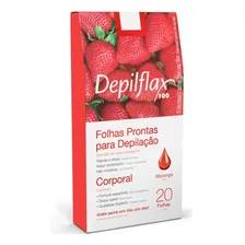 Depilflax Folhas Prontas P/ Depilação Corporal Morango C/20 Foto  mini 1
