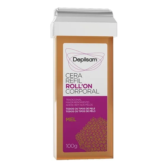 Depilsam Cera Refil Roll On Mel 100g Foto 1