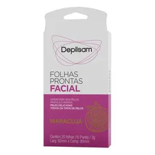 Depilsam Folhas Prontas Facial Maracujá - 20 Folhas Foto mini 1
