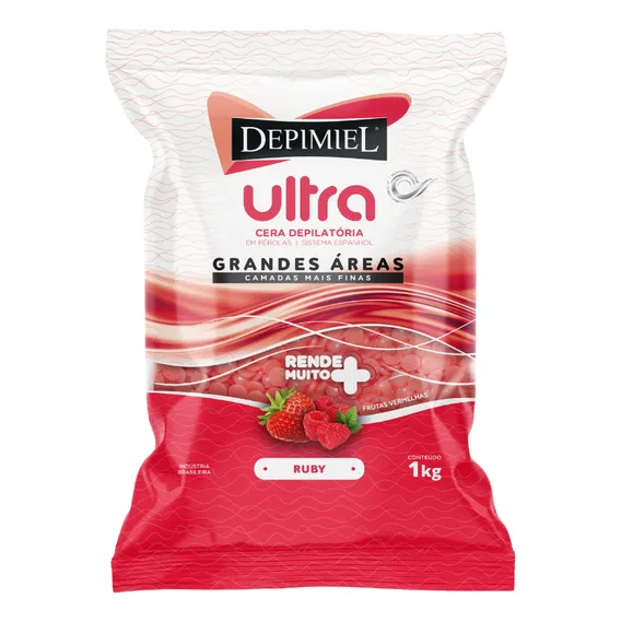 Depimiel Cera Depilatória Pérolas Ruby 1kg Foto 1