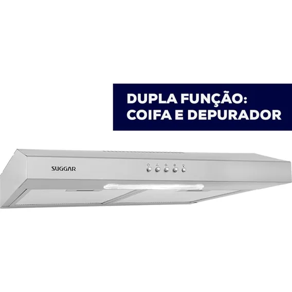 Depurador Slim Dps161ix 60cm 3 Velocidades Inox Suggar 110v 127V Foto 1