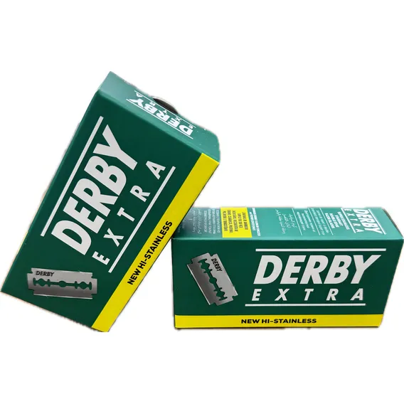 Derby Extra Platinum Tubo Kit C/500 - 10 tubos C/50 Lâminas Foto 1