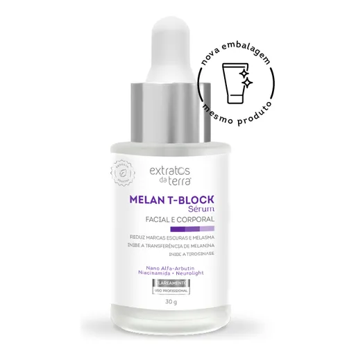 Dermolight Melan T-block Serum 30g Extratos Da Terra Tipo de pele Todo tipo de pele Foto 1