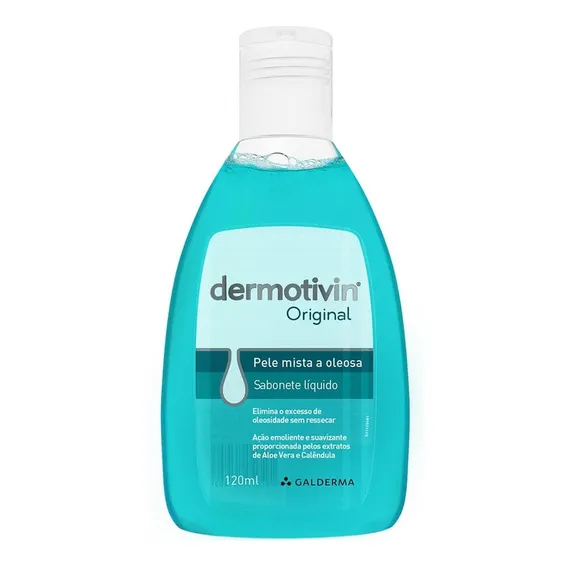 Dermotivin Original sabonete líquido facial 120mL Foto 1