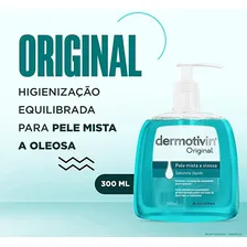 Dermotivin original sabonete líquido facial pele mista 300ml Foto mini 2