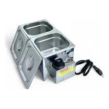 Derretedeira Chocolateira Molheira Inox 2 Cubas 3.5kg 220v Foto  mini 1
