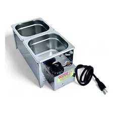 Derretedeira Chocolateira Molheira Inox 2 Cubas 3.5kg 220v Foto mini 3
