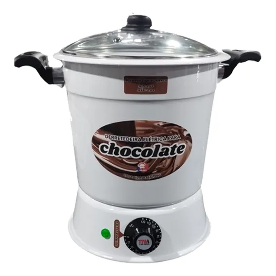 Derretedeira Para Chocolate Eletrica 3kg 110v/220v Branca 127v Foto 1