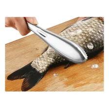 Descamador Escamador Removedor Escama Limpa Peixe Aço Inox Foto mini 3