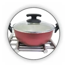 Descanso De Panela ExtensÃvel Aço Inox Retrátil Retangular Cor Prata Foto mini 2
