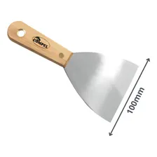 Desempenadeira Inox Para Efeitos Decorativos + Espátula Inox Foto mini 3