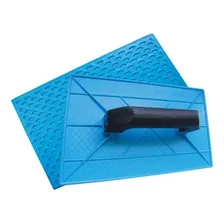 Desempenadeira Plástica Corrugada Azul 12x22cm Beltools Foto  mini 1